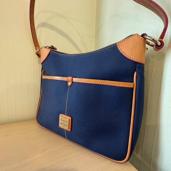 Dooney & Bourke Kimberly Pebble Grain Shoulder Bag – Navy Blue - Picture 2 of 12